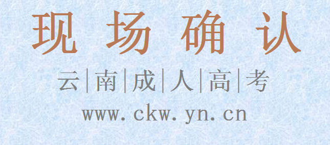 云南成人高考現(xiàn)場確認