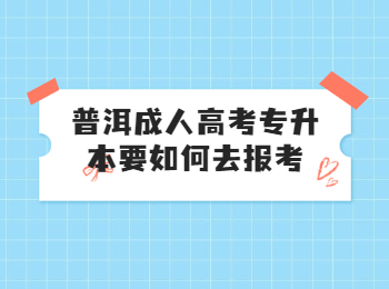 普洱成考專升本報名