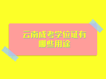 云南成考學(xué)位證 云南成考
